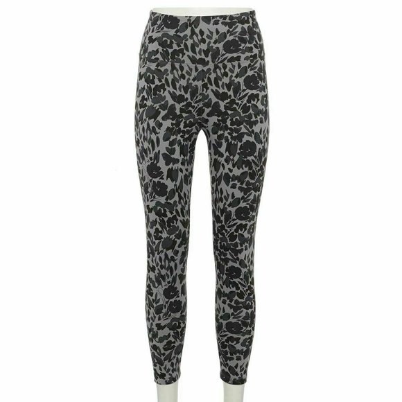 NWT Plus Size High-Waisted Ankle Leggings Floral Paisley Spandex Tights Size XXL - Picture 1 of 4